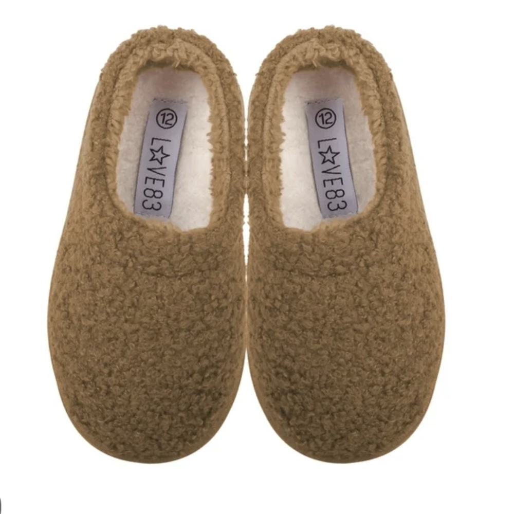Love 83 Girls Brown Slippers